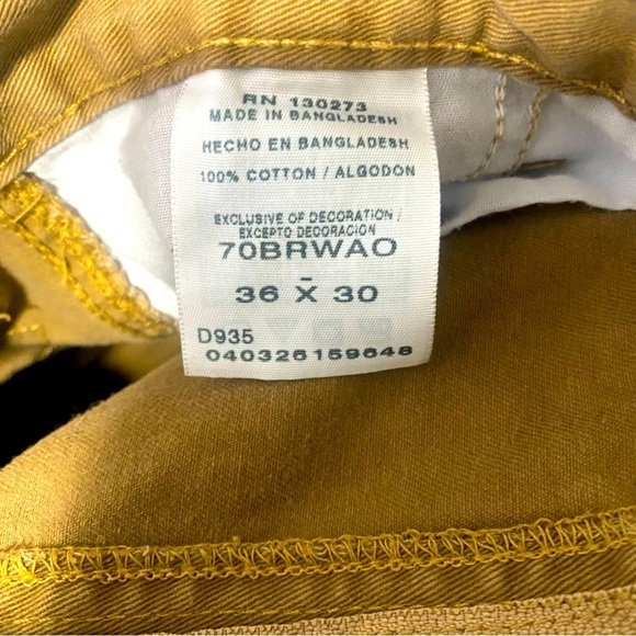 Wrangler Cargo Jeans Co Pants Mens 36x30 Khaki 100% Cotton Multiple Pockets - Picture 4 of 6